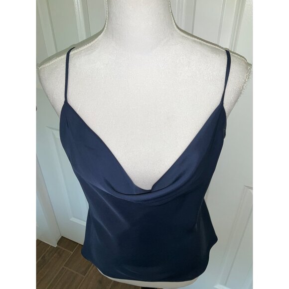 AQUA New Navy Blue Cami Tank Top, size Medium - Picture 3 of 5